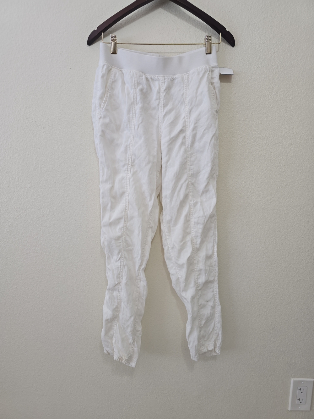Faherty White Pants with Elastic Waist S‎